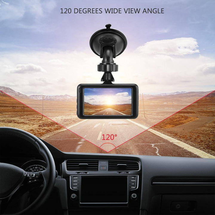 Skanto | 3 tommers dashkamera bil DVR dashcam videoinnspiller HDMI HD 1080P videokamera nattsyn bevegelsesdeteksjon loopopptak