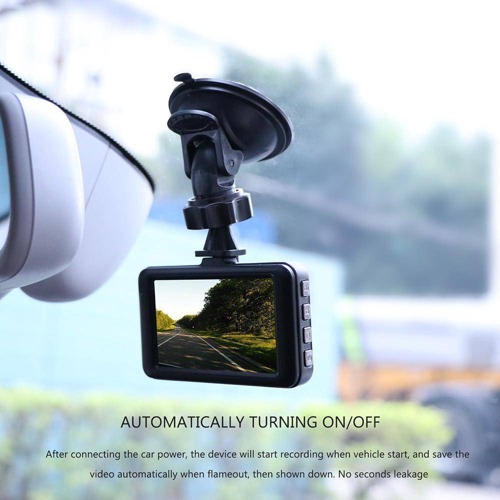 Skanto | 3 tommers dashkamera bil DVR dashcam videoinnspiller HDMI HD 1080P videokamera nattsyn bevegelsesdeteksjon loopopptak