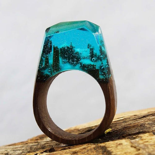 Quanta - Underwater Winter Resin Ring | Skanto