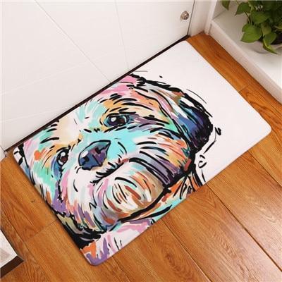 Skanto | Cartoon Style Anti-glid Hund Maleri Gulvmatte