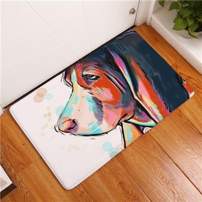 Skanto | Cartoon Style Anti-glid Hund Maleri Gulvmatte