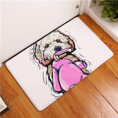 Skanto | Cartoon Style Anti-glid Hund Maleri Gulvmatte