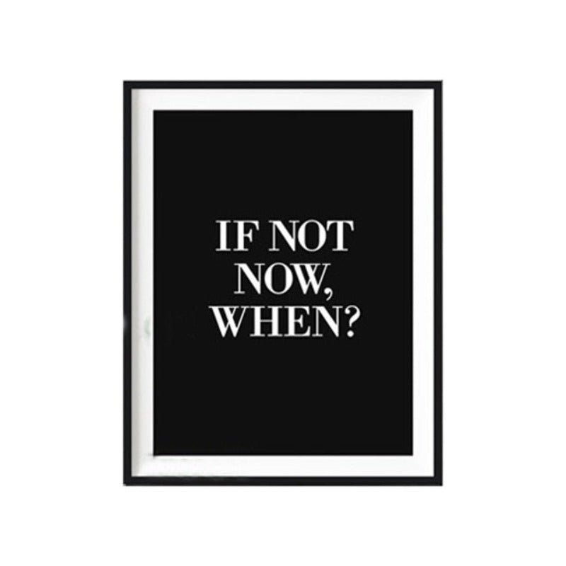 Do It Now - Lerret Veggkunst Maleri