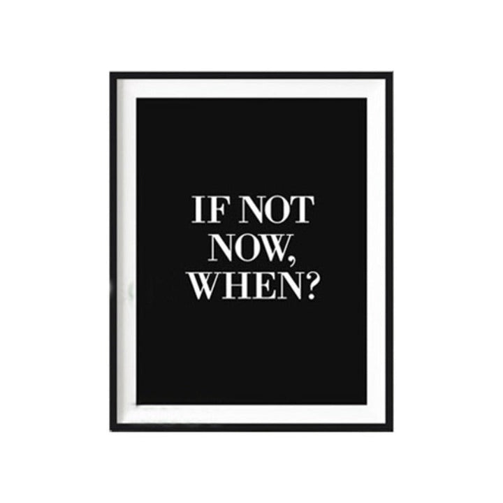 Do It Now - Lerret Veggkunst Maleri