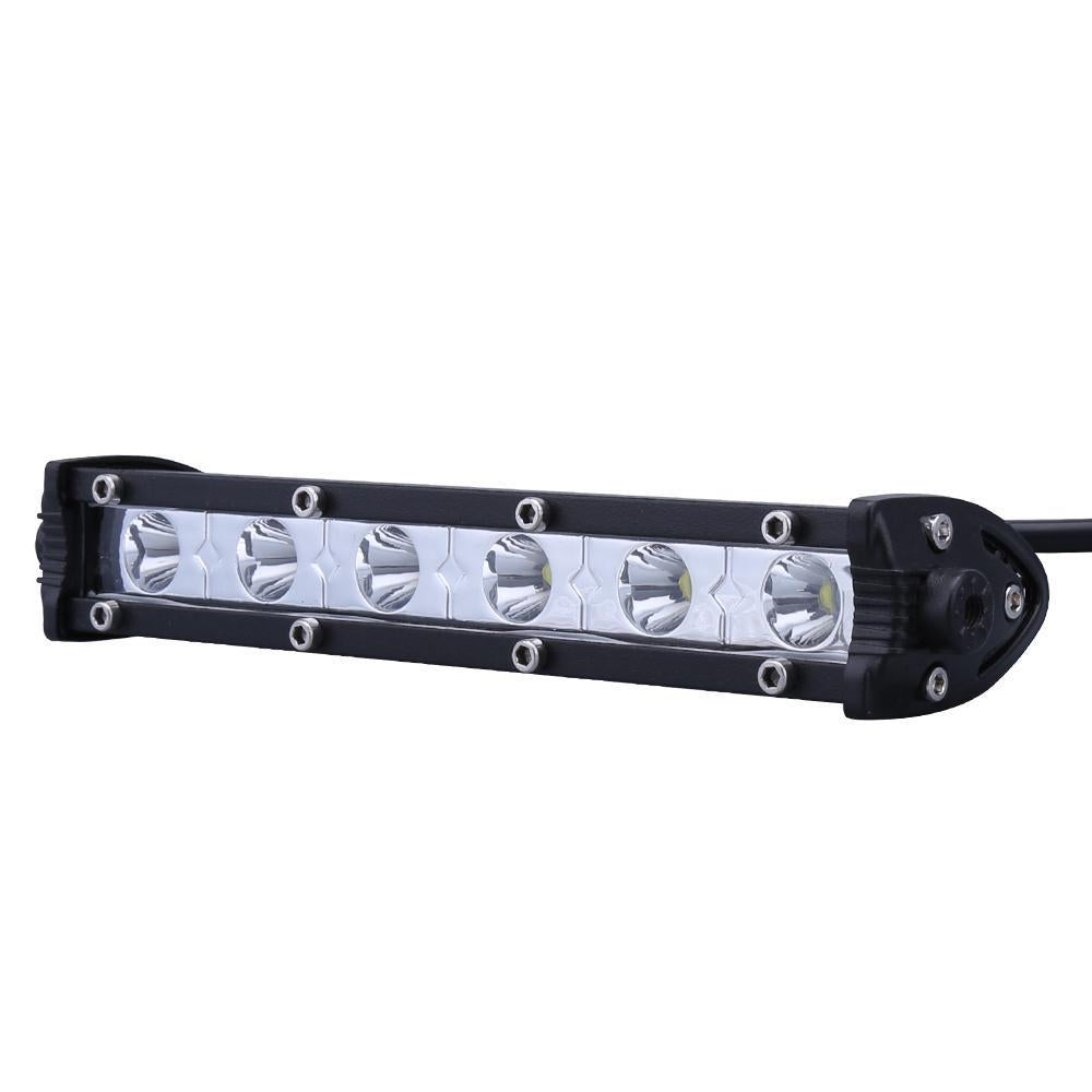 Norvo | 6 tommers 24W Enkel rad LED Lysbar Vanntett Offroad Biler