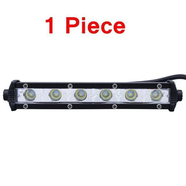 Skanto | 6 tommers 24W Enkel rad LED Lysbar Vanntett Offroad Biler