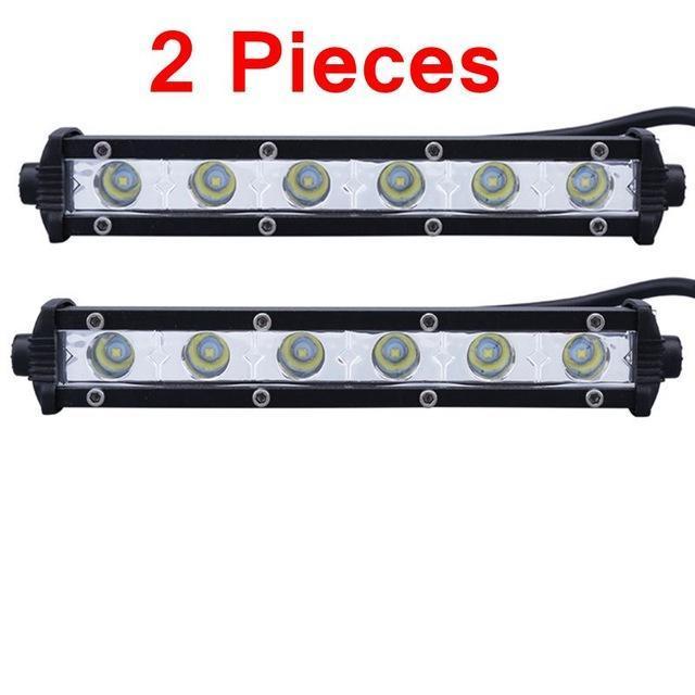 Norvo | 6 tommers 24W Enkel rad LED Lysbar Vanntett Offroad Biler