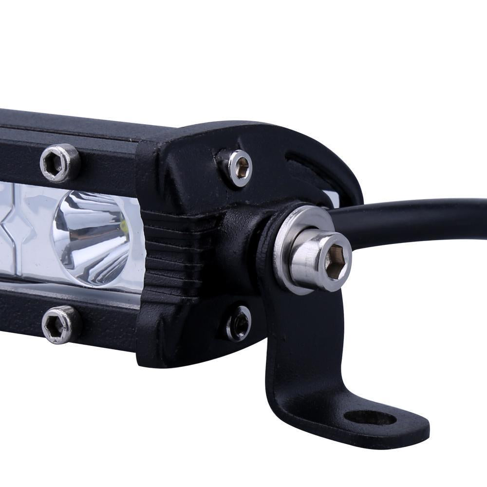 Skanto | 6 tommers 24W Enkel rad LED Lysbar Vanntett Offroad Biler