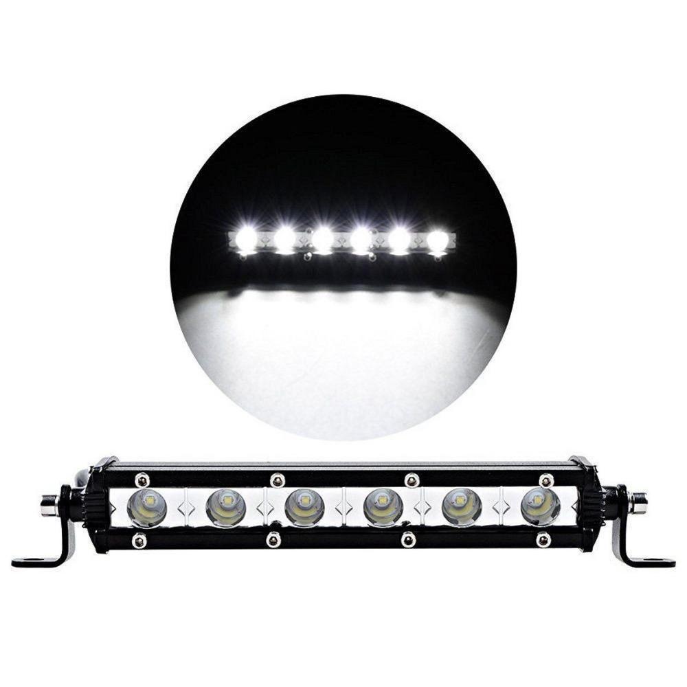 Skanto | 6 tommers 24W Enkel rad LED Lysbar Vanntett Offroad Biler