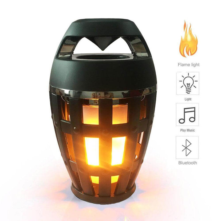 Skanto | Flame Atmosfære Lampe Lys med Bluetooth Høyttaler