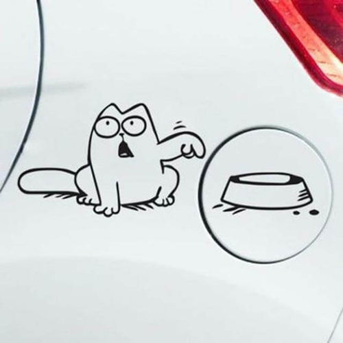 Skanto | Sulten Katt Skål Bil Gass Drivstofftank Lokkhatt