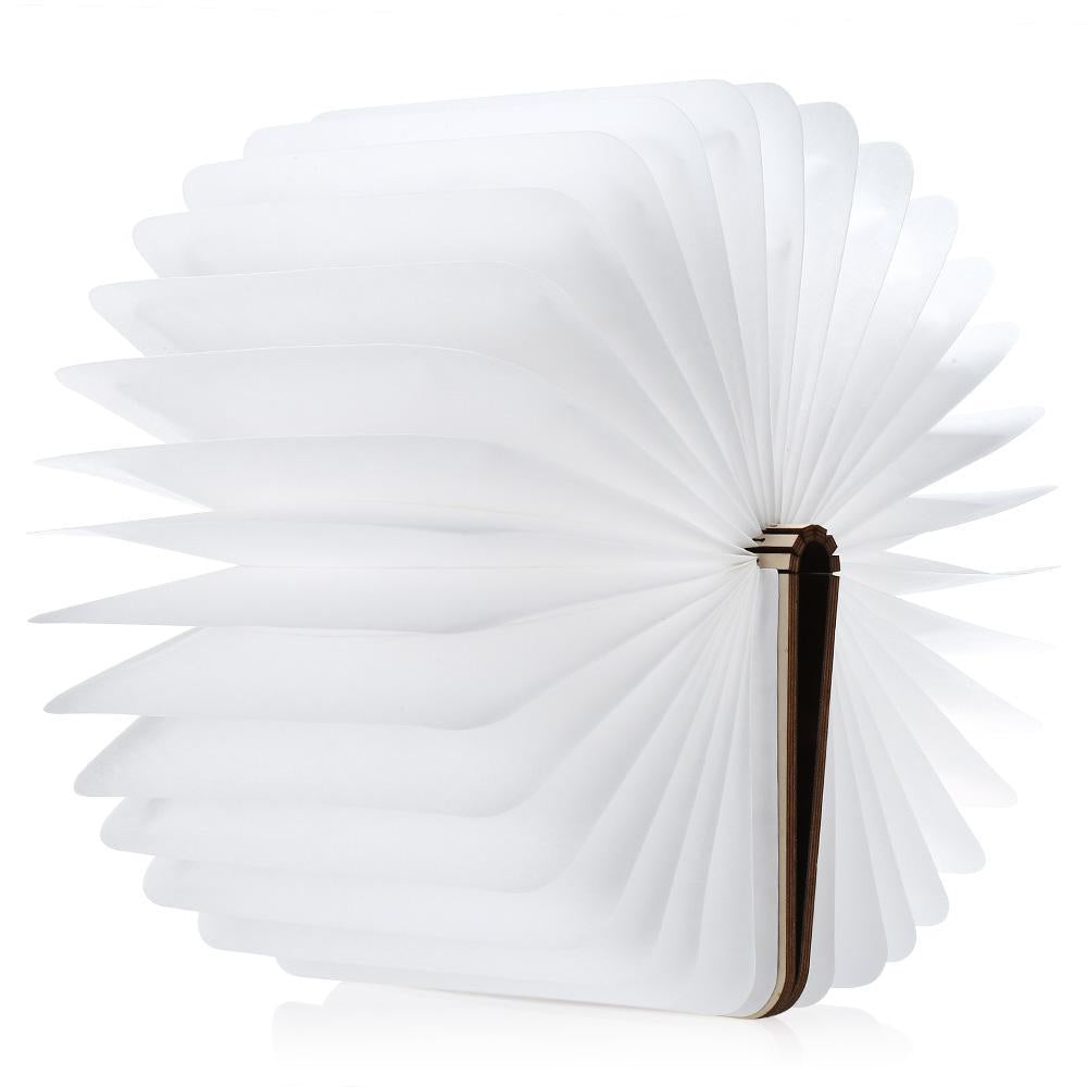 Skanto | LED Foldbar 360 Tre Bok Nattlampe Skrivebord Lys USB Oppladbar