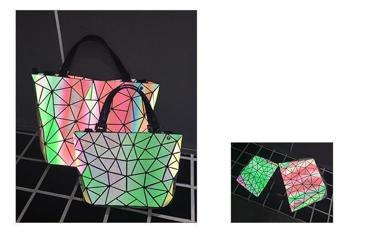 Skanto | Multiple-Style Glow in Dark Premium Quality Designer Luminous Geometric Shoulder Handbag For Women