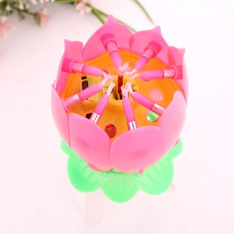 Birthday Lotus Flower Candle | Skanto