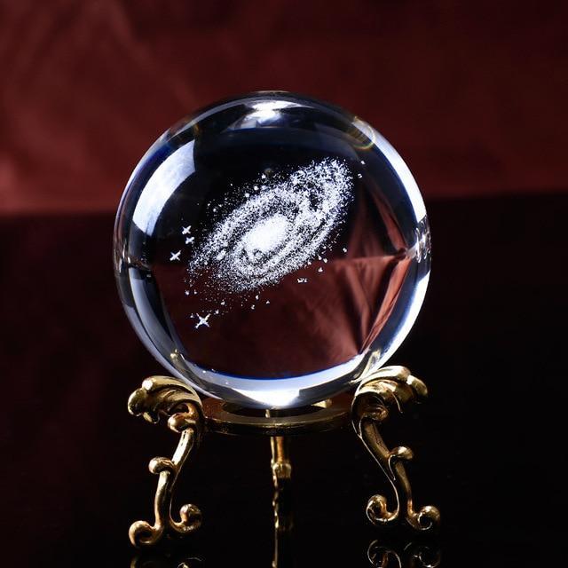 Skanto | 3D Galaxy Kvarts Krystallkule