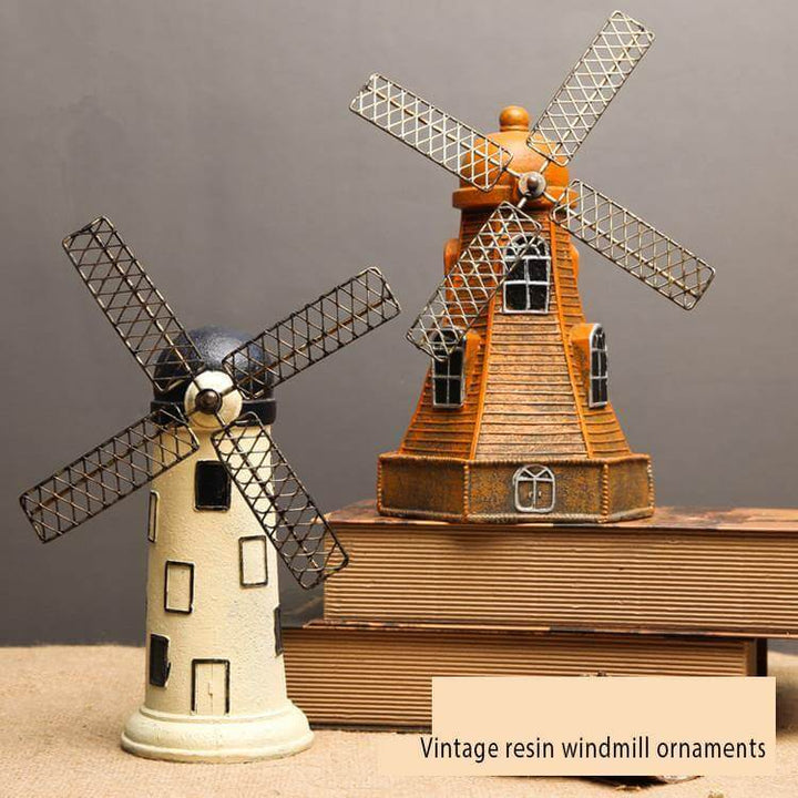 4 Farger Vintage Harpiks Vindmølle Ornamenter Sparebøsser | Skanto
