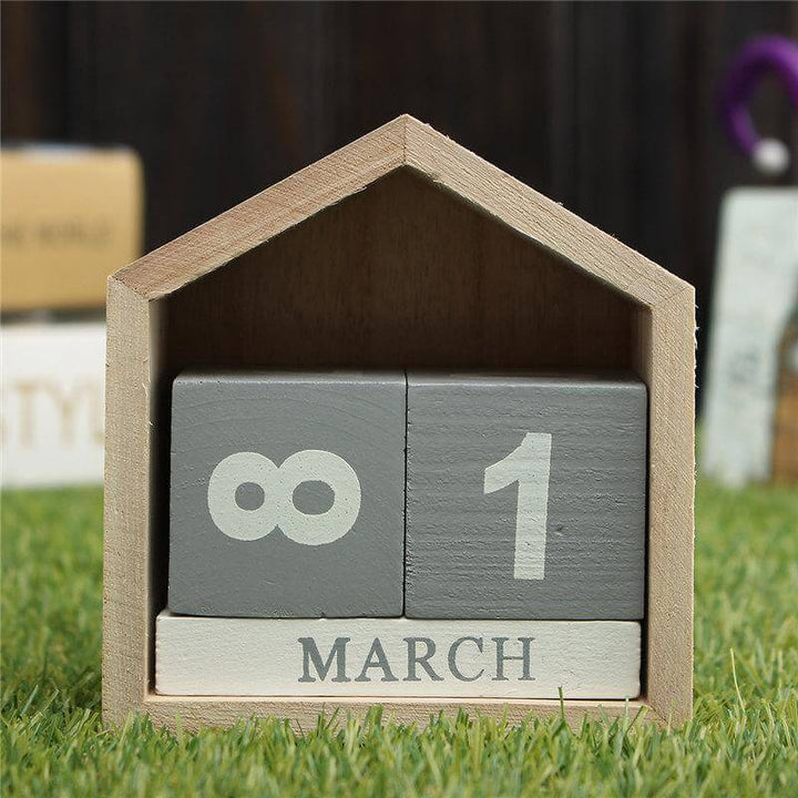 Skanto | Treblokk Kalender Hjemmedekorasjon