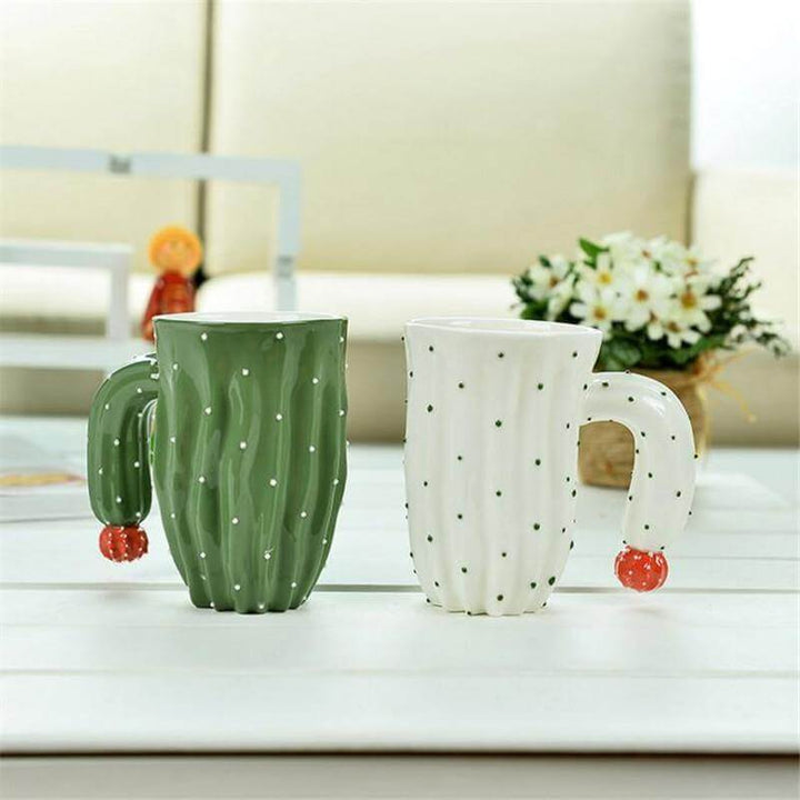 Skanto | 3D Kaktusstil Keramiske Kaffe Kopper