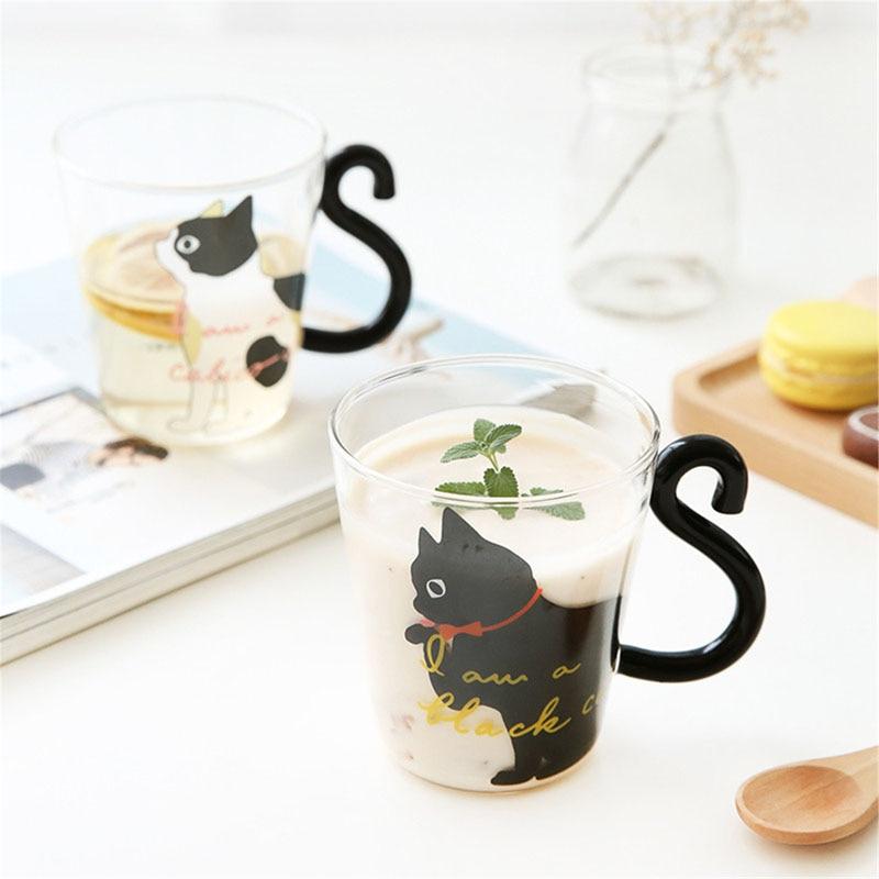 Meow - Glass Cat Mug | Skanto