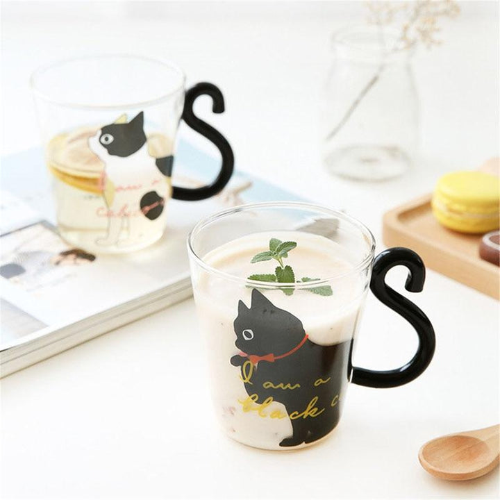Meow - Glass Cat Mug | Skanto