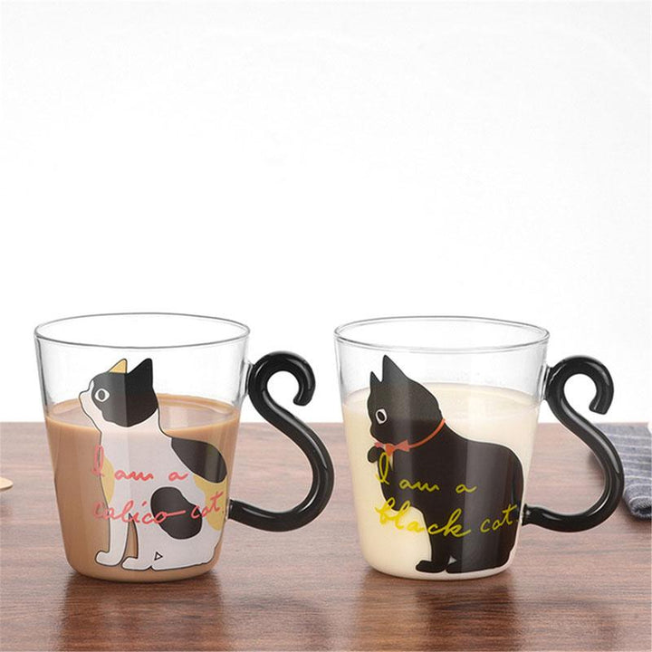 Meow - Glass Cat Mug | Skanto