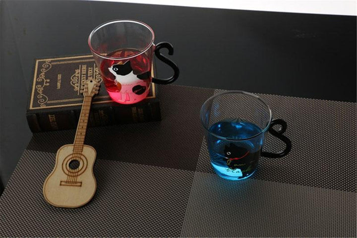 Meow - Glass Cat Mug | Skanto