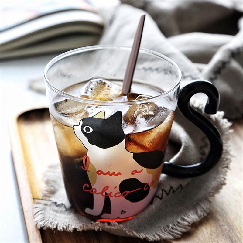 Meow - Glass Cat Mug | Skanto