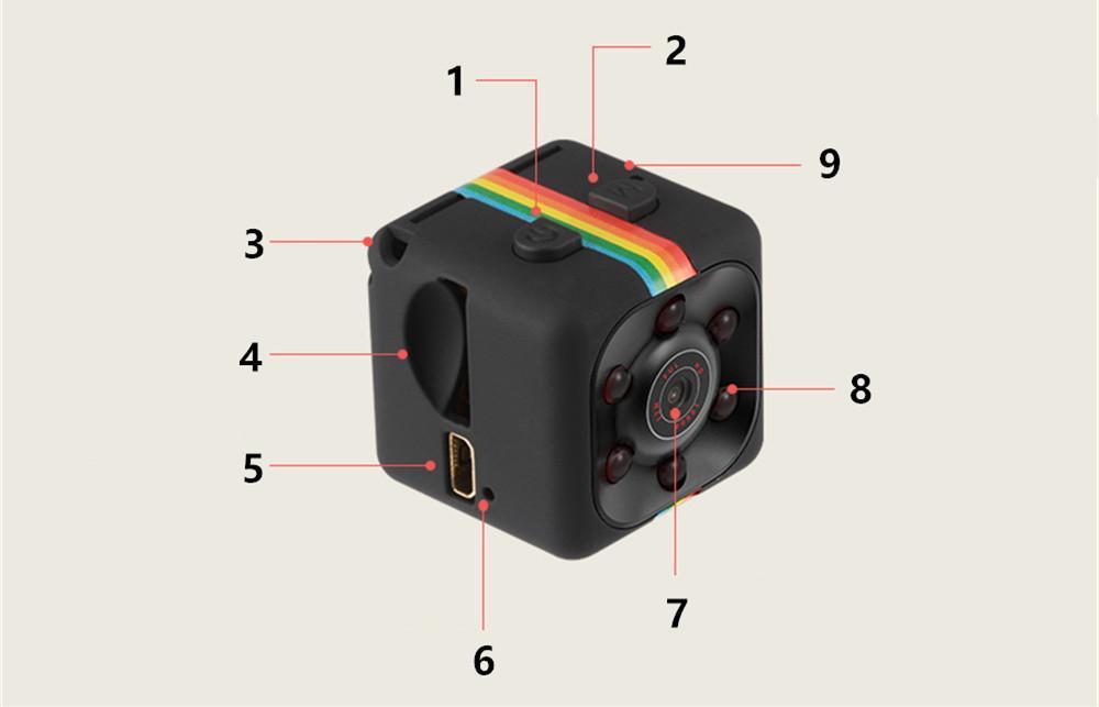 Skanto | MINI HD Kamera 1080P Bil Natt Syns Action Cam