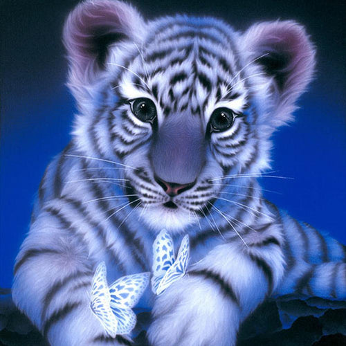 Lekende Baby Tiger - GemPaint Sett | Skanto