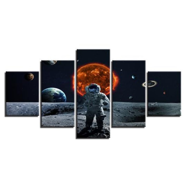 Astronaut i rommet - Lerretsveggkunst Maleri | Skanto