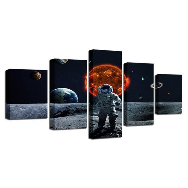 Astronaut i rommet - Lerretsveggkunst Maleri | Skanto