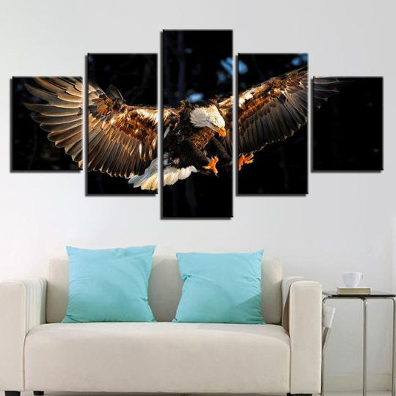 Eagle Flying - Lærred Veggkunst Maleri