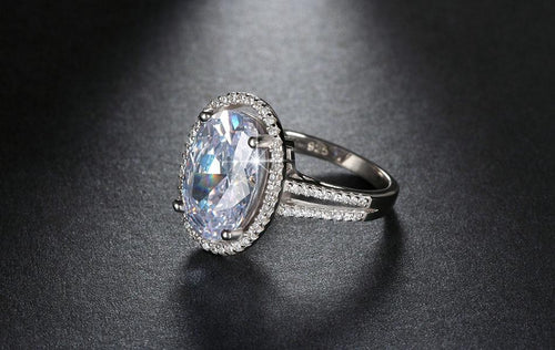 Oval Cut 6ct CZ Ring | Skanto