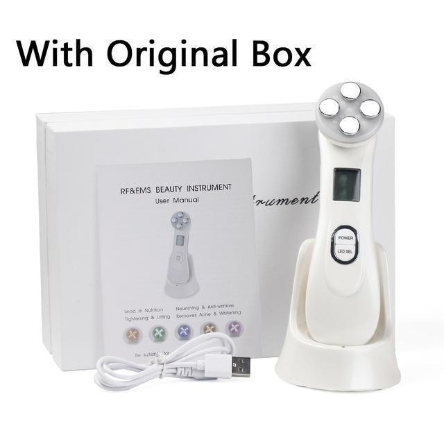 Skanto | 5i1 RF & EMS Radio Mesotherapy Elektroporering Ansiktsbehandling Pen Hudfornyelse & Rynkefjerner