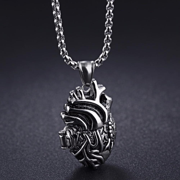 3D Anatomisk Korrekt Hjerte Charm Halskjede | Skanto