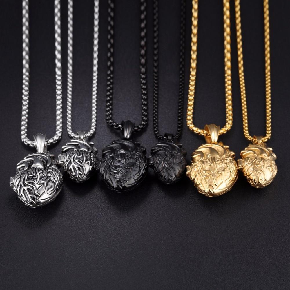 3D Anatomisk Korrekt Hjerte Charm Halskjede | Skanto