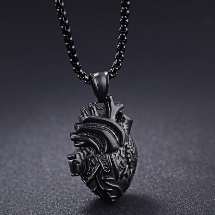 3D Anatomisk Korrekt Hjerte Charm Halskjede | Skanto