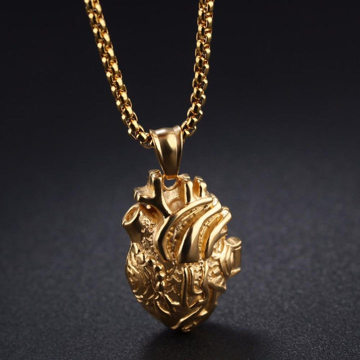 3D Anatomisk Korrekt Hjerte Charm Halskjede | Skanto