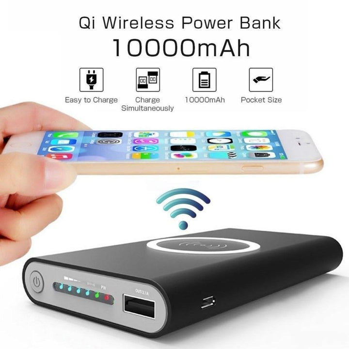 Skanto | Qi Trådløs Power Bank Lader For iPhone og Android
