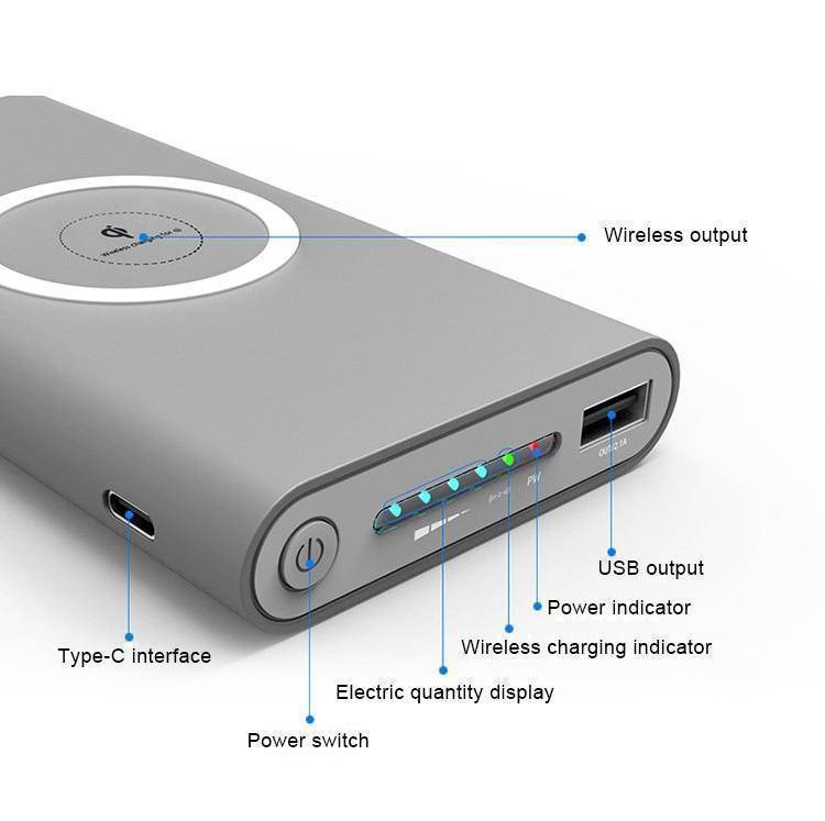 Skanto | Qi Trådløs Power Bank Lader For iPhone og Android