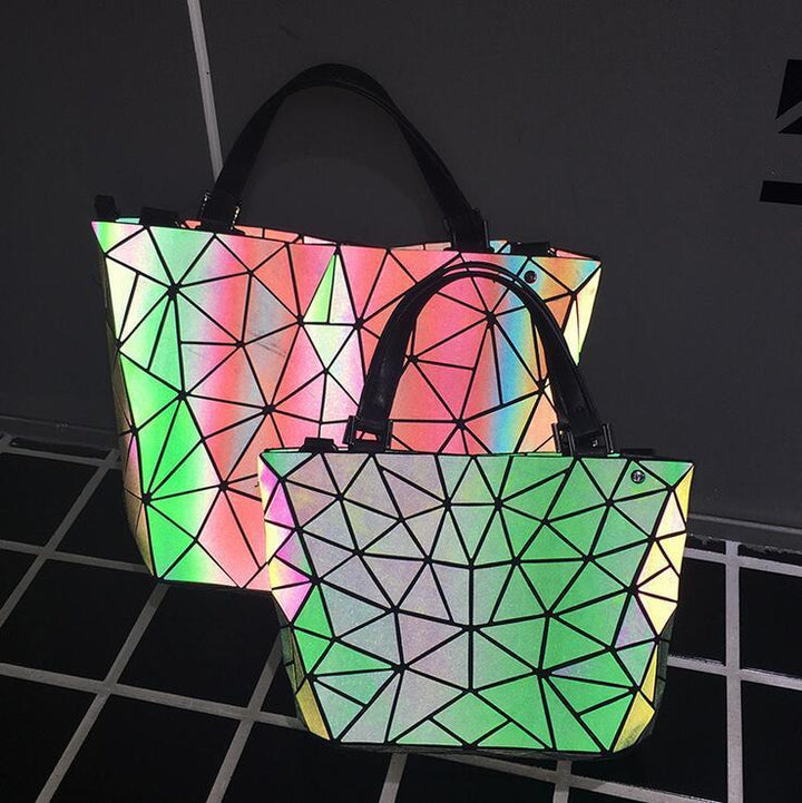 Skanto | Multiple-Style Glow in Dark Premium Quality Designer Luminous Geometric Shoulder Handbag For Women