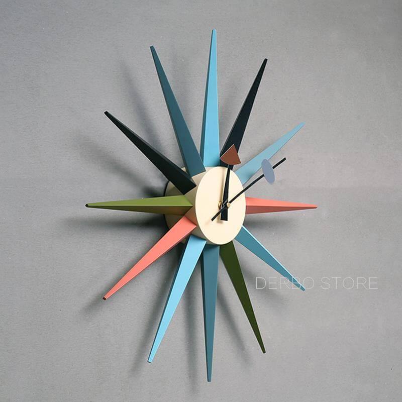 Moderne design radial veggklokke