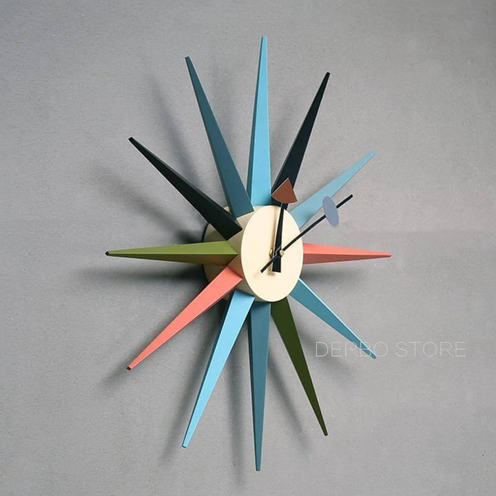 Moderne design radial veggklokke
