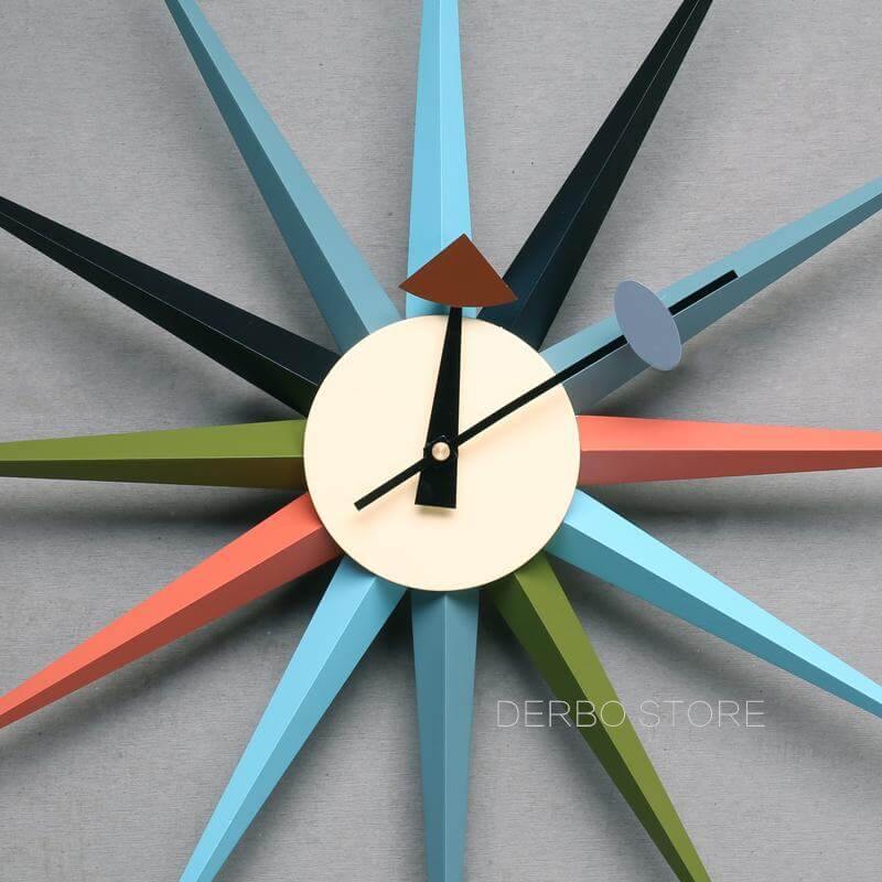 Moderne design radial veggklokke