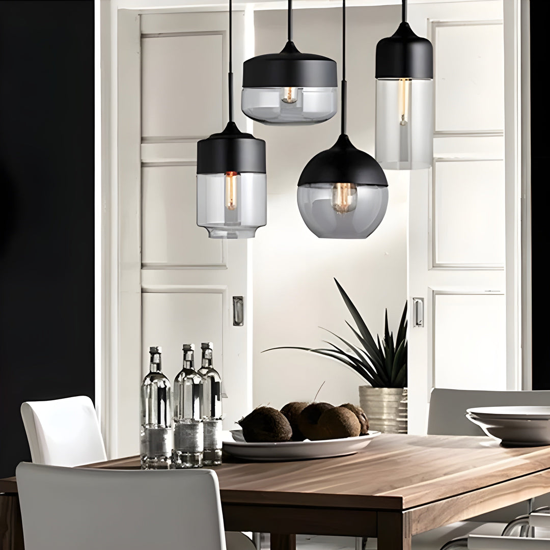 LED Pendellampe laget av glass - Moderne, skandinavisk design for stilige oppholdsrom | Skanto