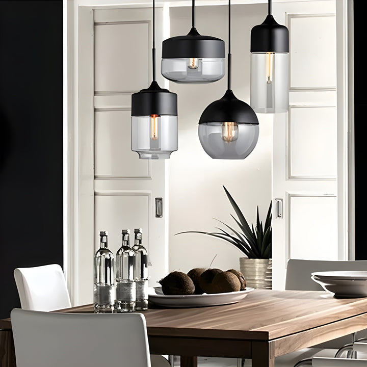 LED Pendellampe laget av glass - Moderne, skandinavisk design for stilige oppholdsrom | Skanto