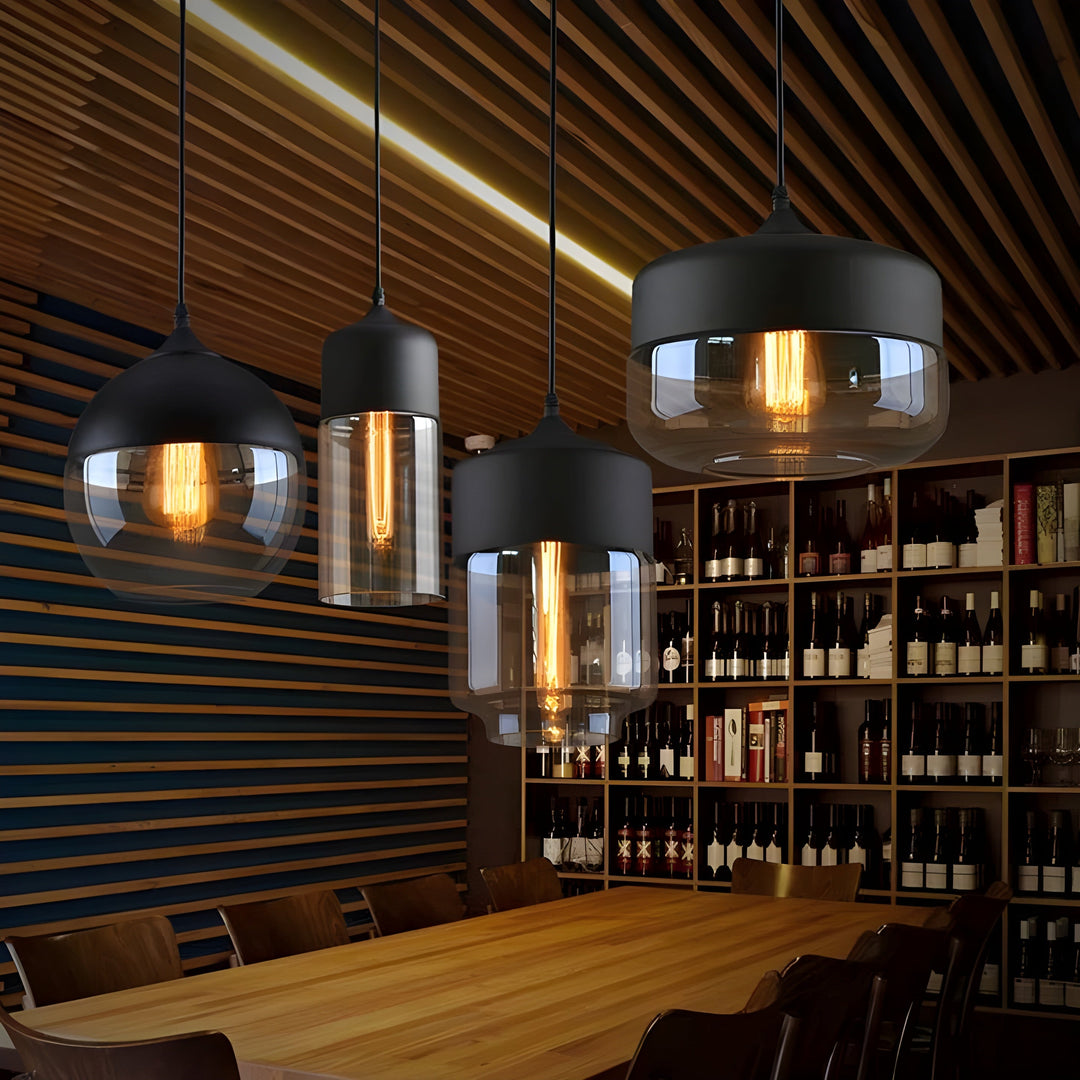 LED Pendellampe laget av glass - Moderne, skandinavisk design for stilige oppholdsrom | Skanto