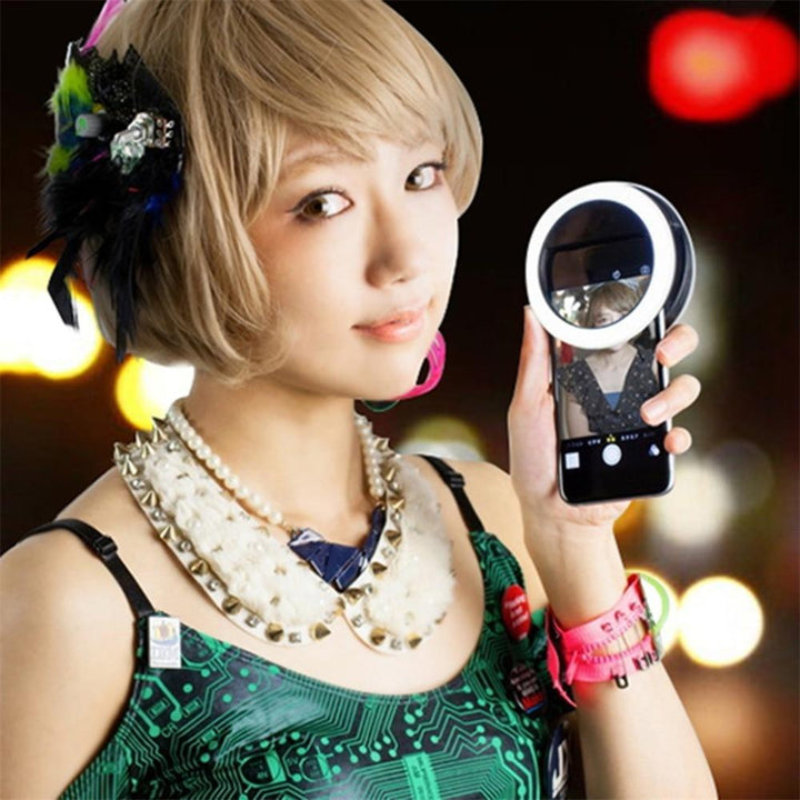 LED Ring Blits Mobil Kamera Lys | Skanto