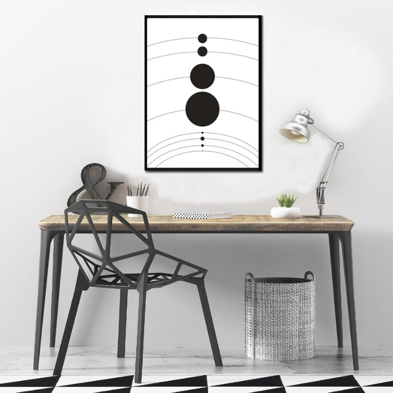 Planetenplakat av solsystemet – univers – lerretsbilder