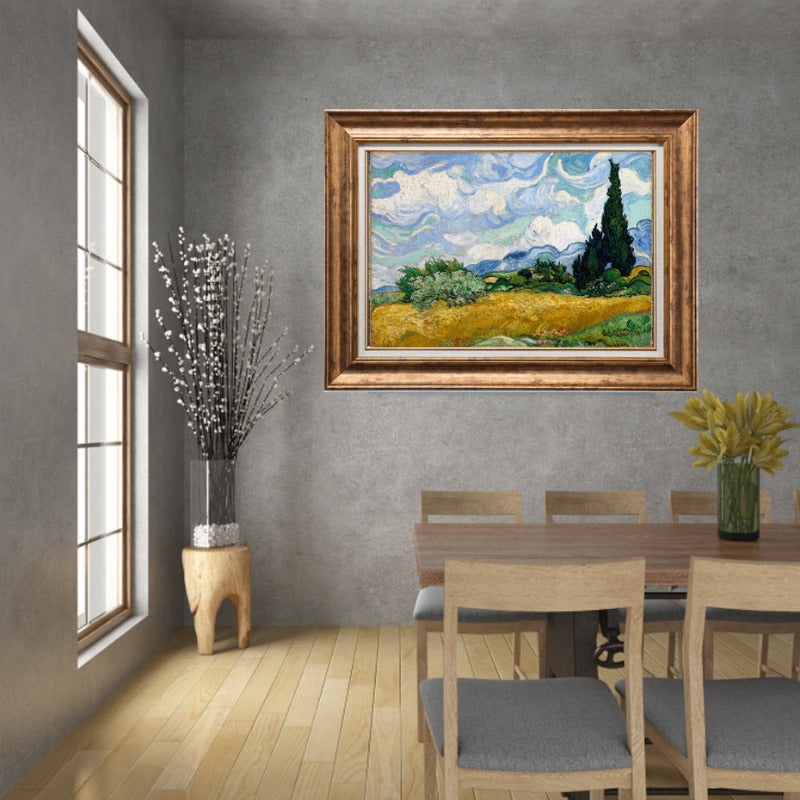 Van Gogh Klassisk abstrakt lerretsmaleri Stjernenatt